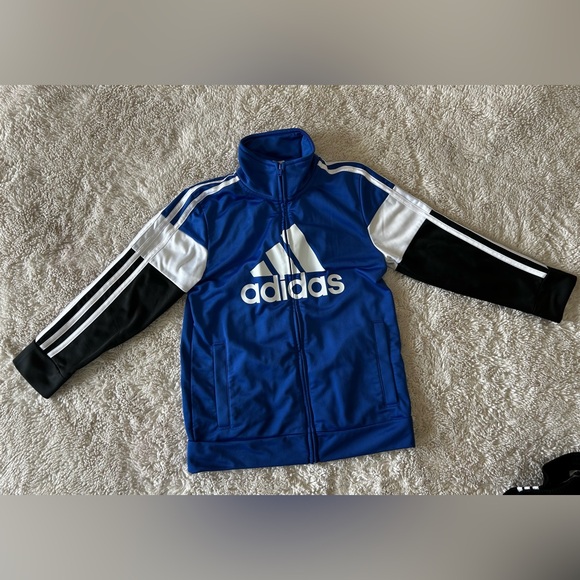 (2) Adidas Kids Blue and Black Tracksuit Sets Size 7 EUC - Picture 9 of 13